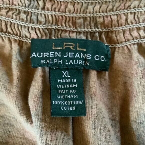 RALPH LAUREN JEANS CO. RALPH LAUREN DENIM 100% COTTON RUSTY BLUE TOP SIZE XL - Picture 9 of 10